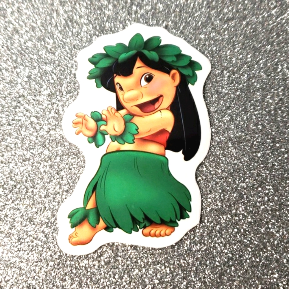 DISNEY LILO AND STITCH waterproof sticker Hula Dance
